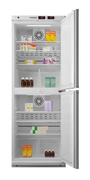 Холодильник фармацевтический двухкамерный Pozis ХФД-280 (140 л/140 л) (металл/металл, арт. 220WV)